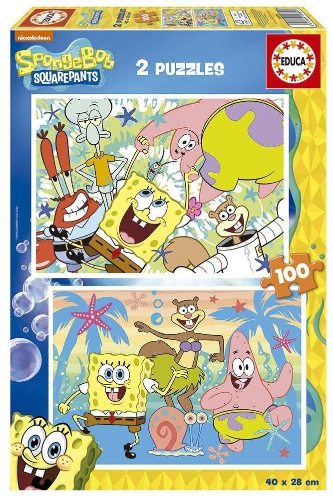 BOB ESPONJA EDUCA 2Χ100 200 ΚΟΜΜΑΤΙΑ EDUCA