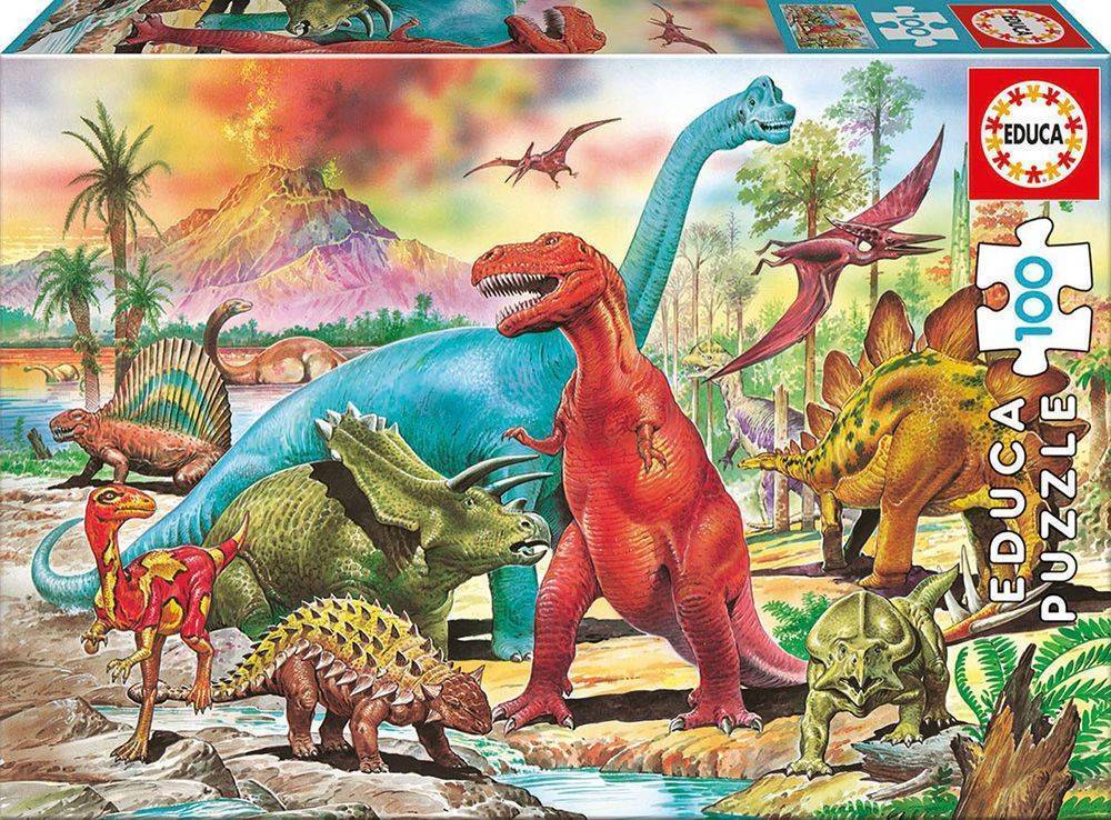 DINOSAURS EDUCA 100 ΚΟΜΜΑΤΙΑ EDUCA