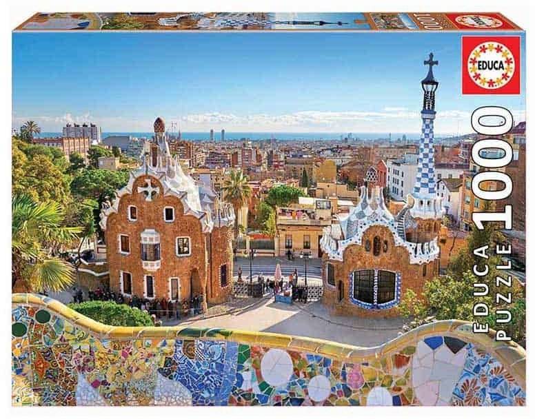 BARCELONA VIEW FROM PARK GUELL EDUCA 1000 ΚΟΜΜΑΤΙΑ