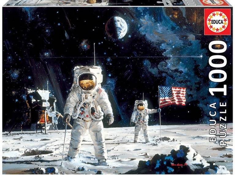 FIRST MEN ON THE MOON - ROBERT MCCALL EDUCA 1000 ΚΟΜΜΑΤΙΑ EDUCA