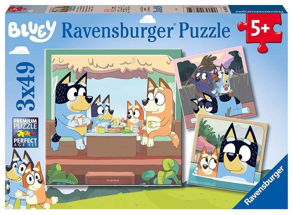 ΜΠΛΟΥΪ RAVENSBURGER 3Χ49 147 ΚΟΜΜΑΤΙΑ RAVENSBURGER
