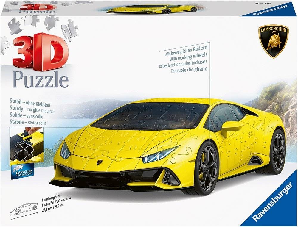 LAMBORGHINI HURACAN - YELLOW RAVENSBURGER 3D 108 ΚΟΜΜΑΤΙΑ RAVENSBURGER