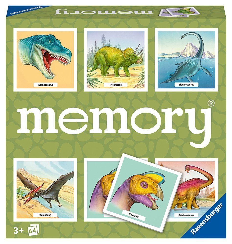 RAVENSBURGER ΕΠΙΤΡΑΠΕΖΙΟ RAVENSBURGER MEMORY ΔΕΙΝΟΣΑΥΡΟΙ 64ΤΜΧ (20924)