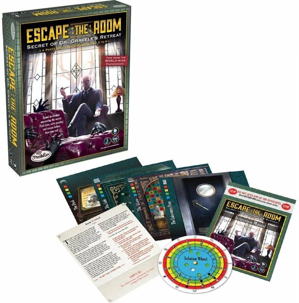 ΕΠΙΤΡΑΠΕΖΙΟ THINKFUN ESCAPE THE ROOM SECRET OF DR GRAVELY'S RETREAT (007352) THINKFUN