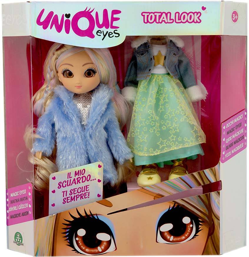 ΚΟΥΚΛΑ UNIQUE EYES TOTAL LOOK ΞΑΝΘΑ ΜΑΛΛΙΑ ΜΕ ΑΝΤΑΥΓΕΙΕΣ (MYM01000) GIOCHI PREZIOSI