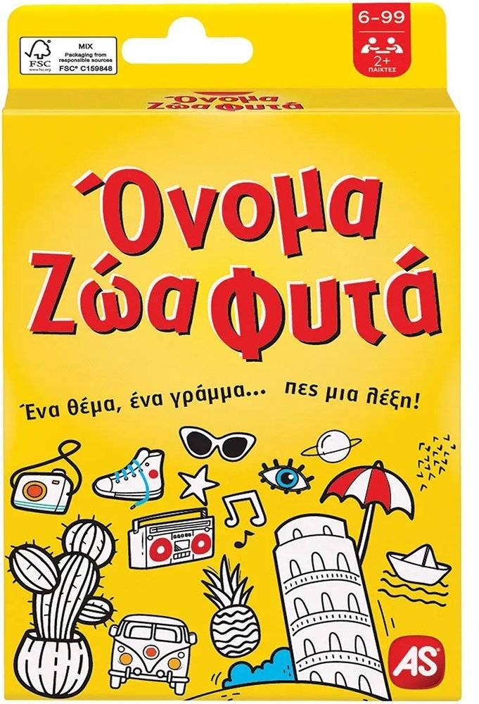 ΠΑΙΧΝΙΔΙ ΜΕ ΚΑΡΤΕΣ AS ΟΝΟΜΑ ΖΩΑ ΦΥΤΑ (1040-21405)