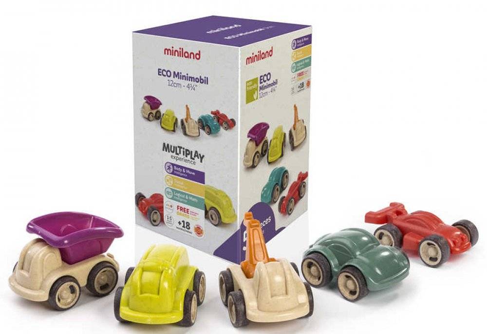 ΣΕΤ ΑΥΤΟΚΙΝΗΤΑΚΙΑ MINILAND ECO MINIMOBIL (12 CM) MINILAND