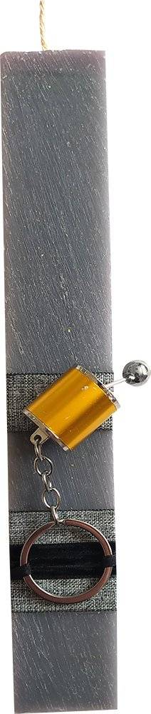 ΠΑΣΧΑΛΙΝΗ ΛΑΜΠΑΔΑ UNIKER ΜΠΡΕΛΟΚ ΛΕΒΙΕ ΤΑΧΥΤΗΤΩΝ 0795 ΓΚΡΙ (37X17X250 MM) UNIKER