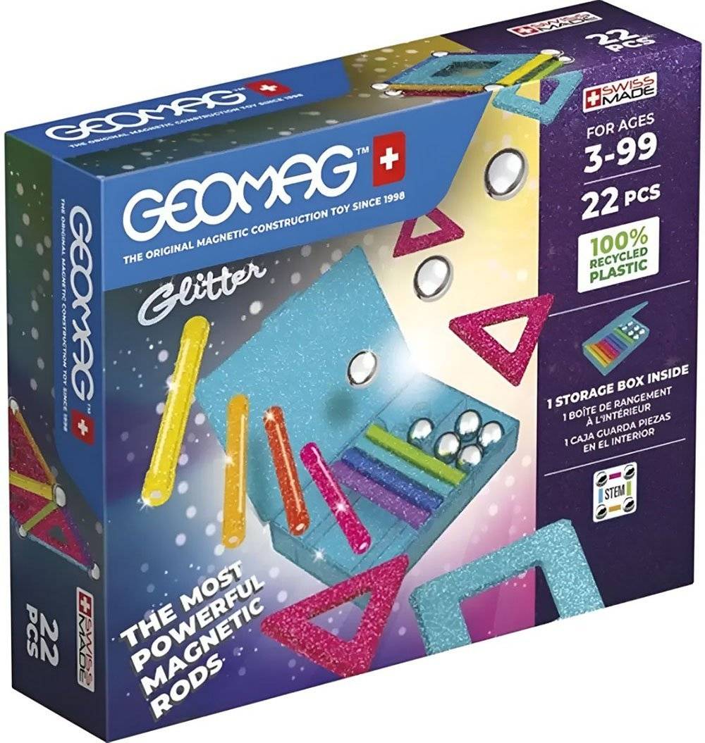 ΜΑΓΝΗΤΙΚΟ ΣΕΤ GEOMAG GLITTER 22-GREEN (534)