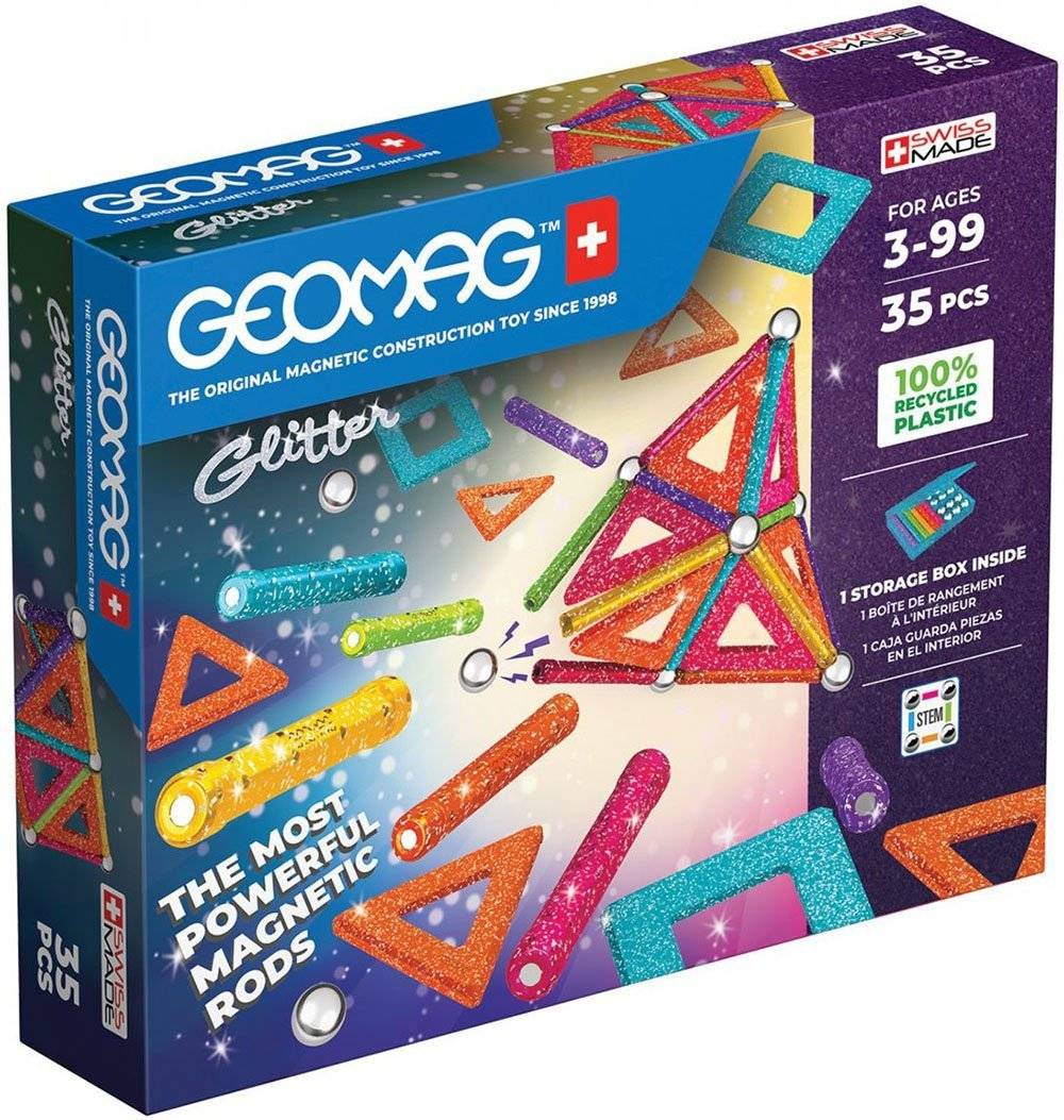 ΜΑΓΝΗΤΙΚΟ ΣΕΤ GEOMAG GLITTER 35-GREEN (535) GEOMAG