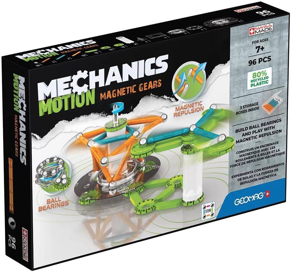 ΜΑΓΝΗΤΙΚΟ ΣΕΤ GEOMAG MECHANICS MOTION MAGNETIC 96 GREEN (767) GEOMAG