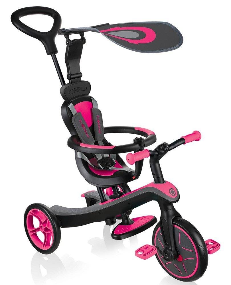 ΤΡΙΚΥΚΛΟ GLOBBER TRIKE EXPLORER 4IN1 ΦΟΥΞΙΑ PINK (632-110) GLOBBER