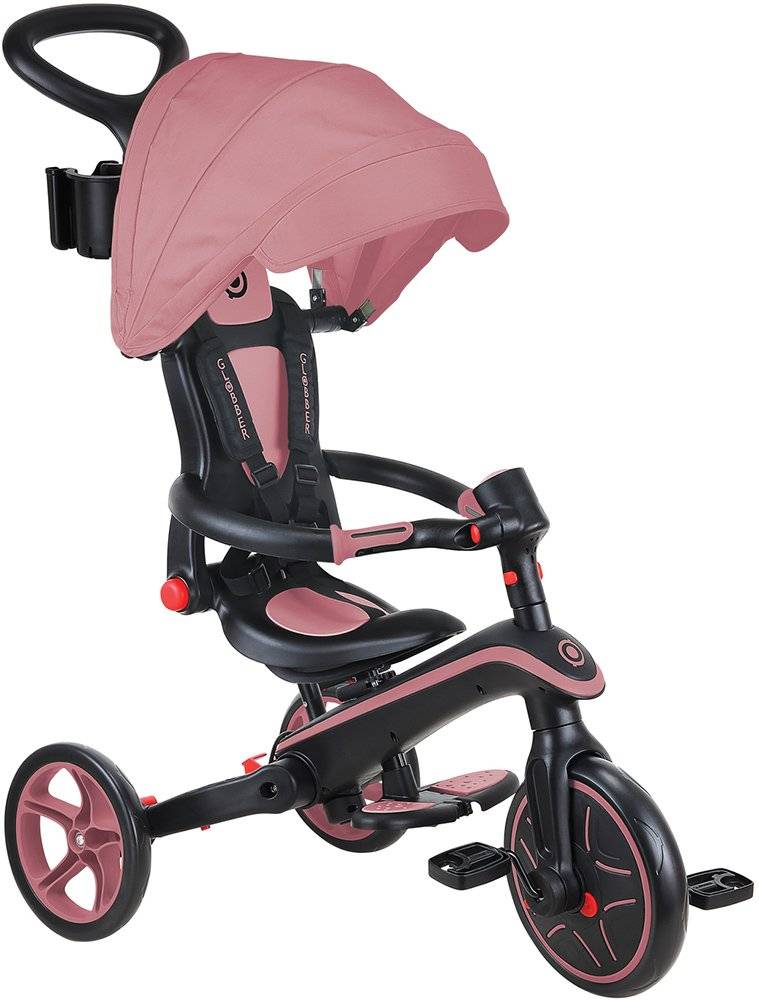 ΤΡΙΚΥΚΛΟ GLOBBER EXPLORER TRIKE FOLDABLE 4IN1 DEEP PASTEL PINK (732-210) GLOBBER