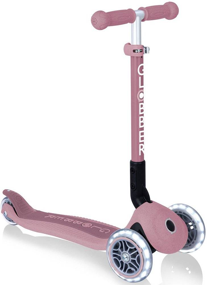 GLOBBER SCOOTER JUNIOR FOLDABLE LIGHTS ECO BERRY (692-510)