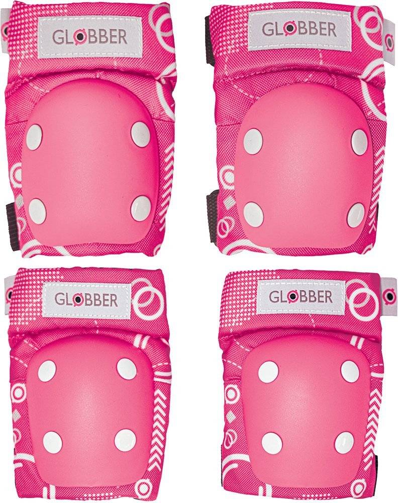 ΣΕΤ ΠΡΟΣΤΑΤΕΥΤΙΚΩΝ GLOBBER TODDLER PADS SHAPES FUCHSIA (529-006) 4 ΤΜΧ