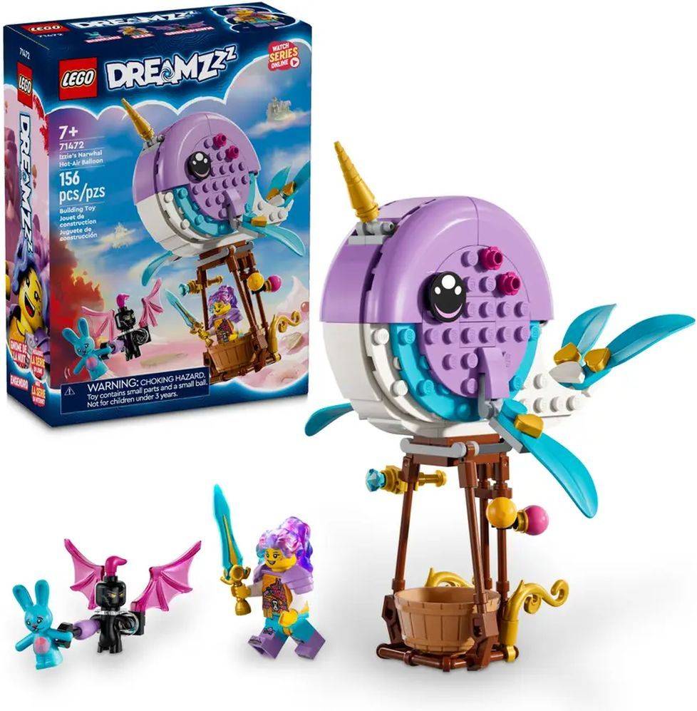 LEGO LEGO DREAMZZZ IZZIE&#039;S NARWHAL HOT-AIR BALLOON (71472)