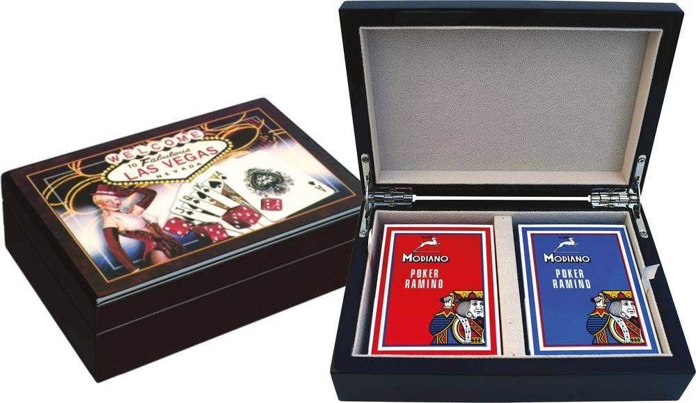 MODIANO ΞΥΛΙΝΟ ΚΟΥΤΙ LAS VEGAS ΜΕ 2 ΤΡΑΠΟΥΛΕΣ MODIANO