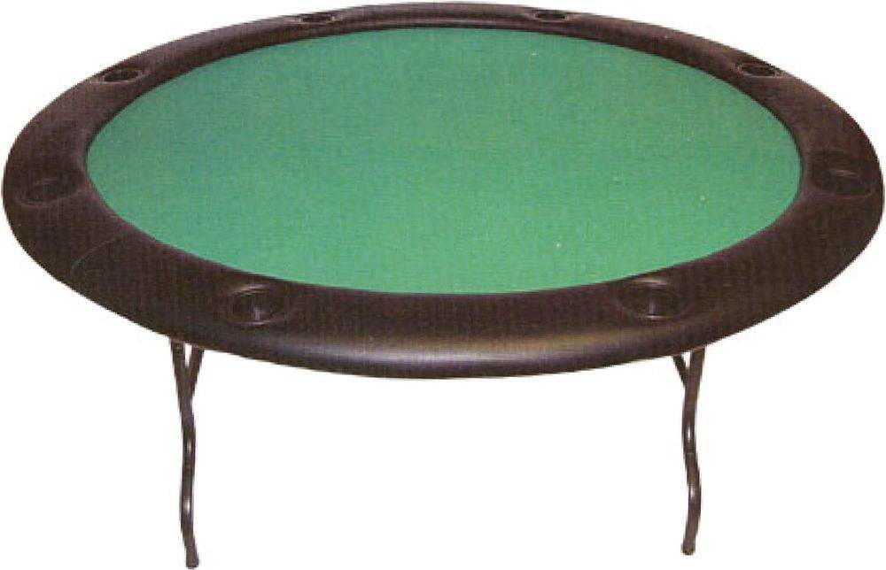 ΤΡΑΠΕΖΙ POKER PLATINUM GAMES ΠΤΥΣΣOΜΕΝΟ ΣΤΡΟΓΓΥΛΟ ΜΕ ΤΣOΧΑ KAI ΣΤΕΦAΝΙ 120CM