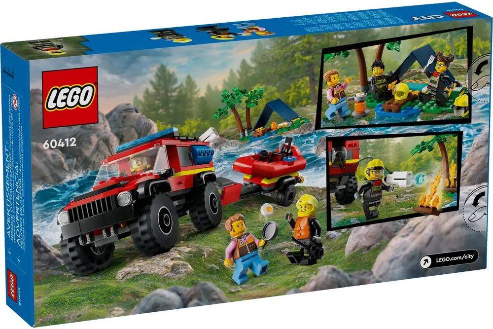 LEGO LEGO CITY 4X4 FIRE TRUCK WITH RESCUE BOAT (60412)