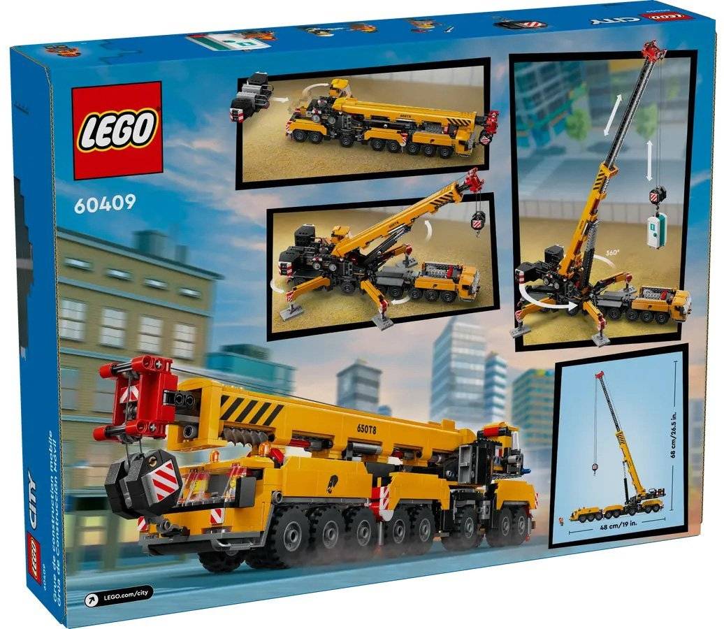 LEGO CITY 60409 YELLOW MOBILE CONSTRUCTION CRANE (60409) LEGO
