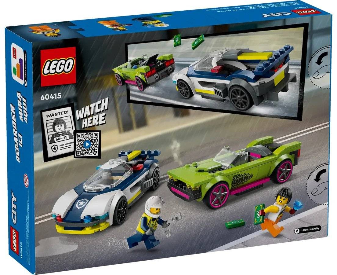LEGO LEGO CITY POLICE CAR AND MUSCLE CAR CHASE (60415)