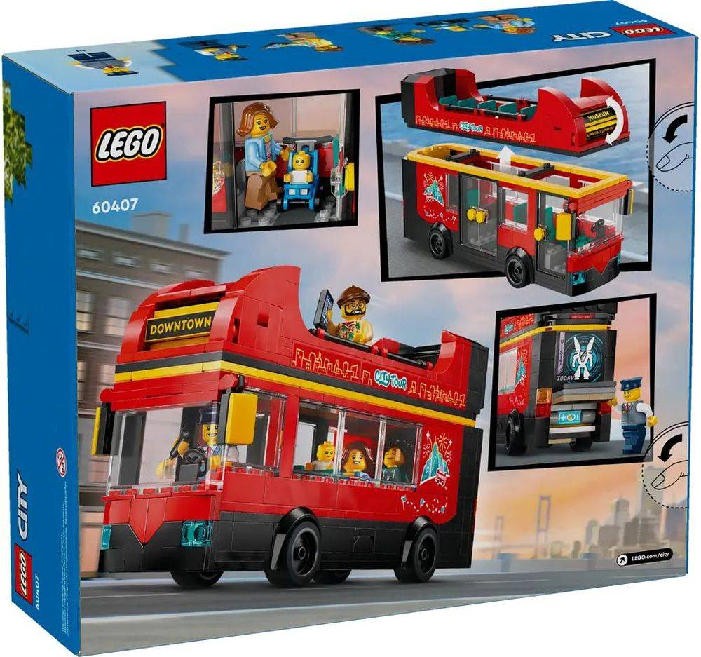 LEGO City Red Double-Decker Sightseeing Bus (60407)