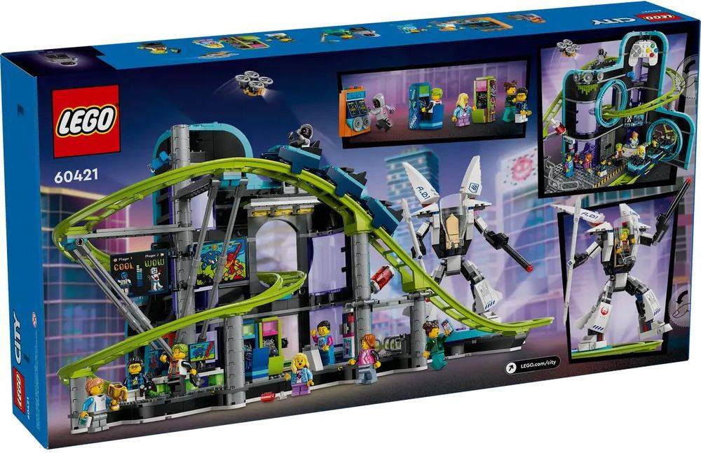 LEGO LEGO CITY ROBOT WORLD ROLLER COASTER PARK (60421)