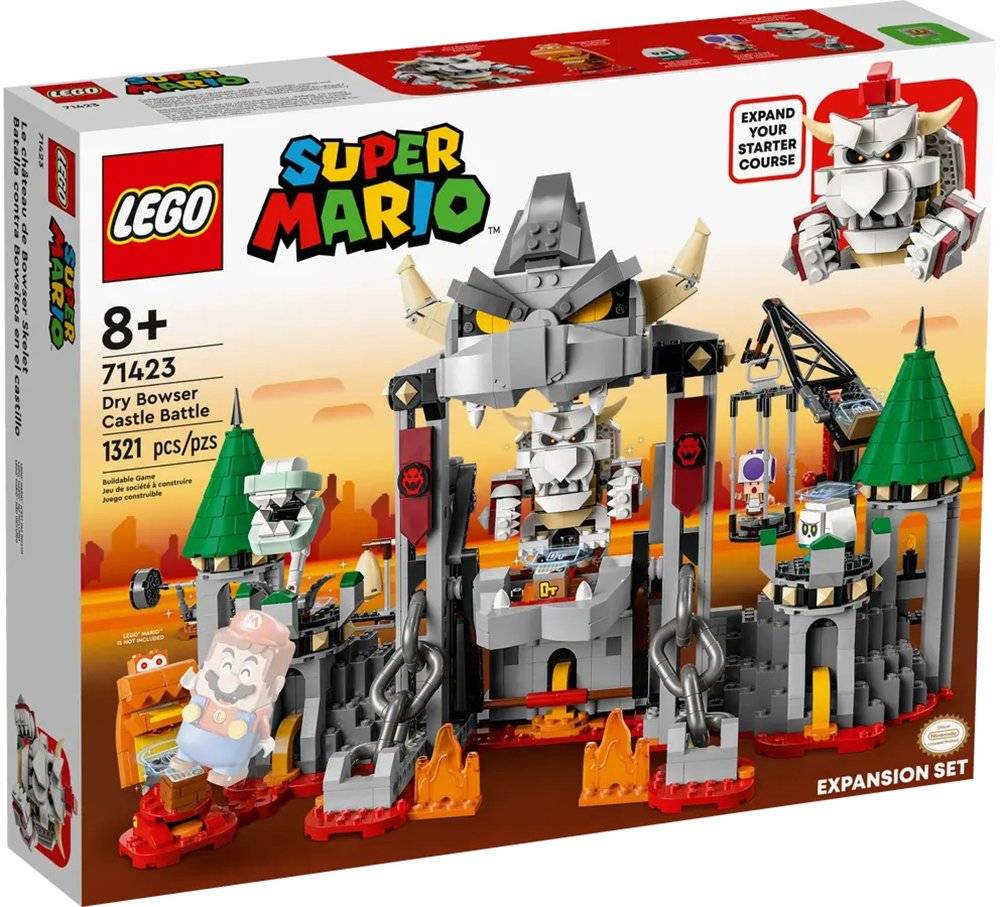 LEGO SUPER MARIO DRY BOWSER CASTLE BATTLE EXPANSION SET (71423) LEGO