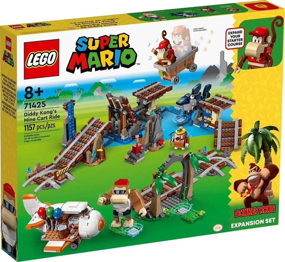 LEGO SUPER MARIO DIDDY KONG'S MINE CART RIDE EXPANSION SET (71425) LEGO