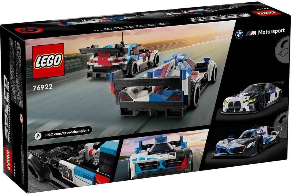 LEGO SPEED CHAMPIONS BMW M4 GT3 - BMW M HYBRID V8 RACE CARS (76922)