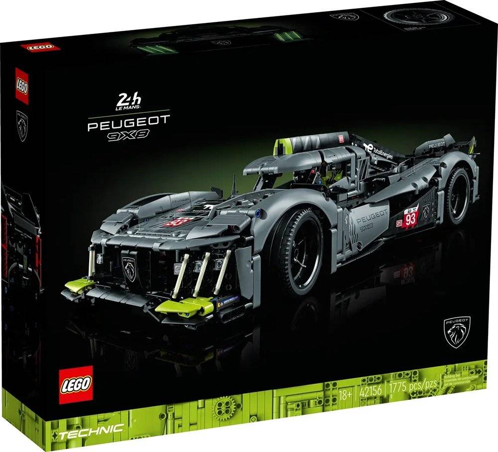 LEGO LEGO TECHNIC PEUGEOT 9X8 24H LE MANS HYBRID HYPERCAR (42156)