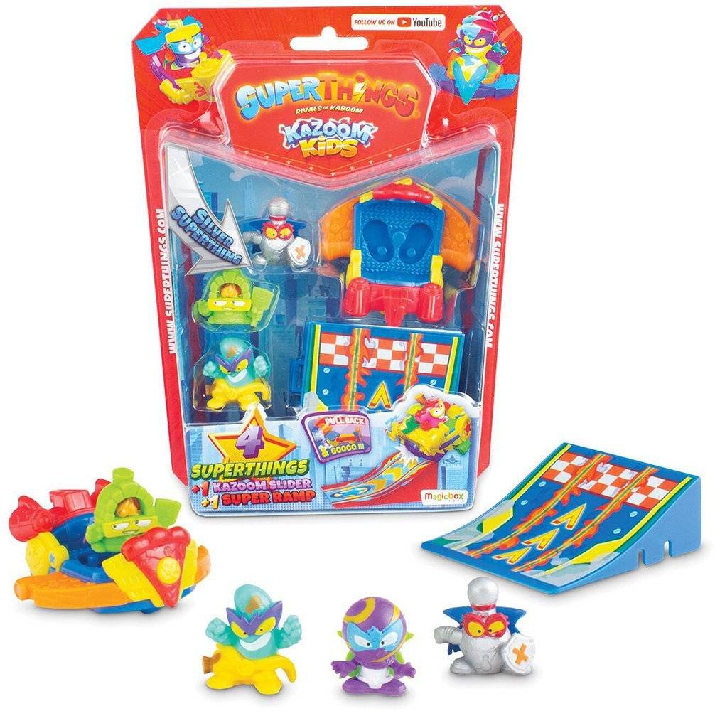 SUPERTHINGS ΜΙΚΡΟΠΛΑΣΜΑΤΑ KAZOOM KIDS BLISTER 4 ΦΙΓΟΥΡΕΣ ΜΕ ΑΞΕΣΟΥΑΡ AS COMPANY