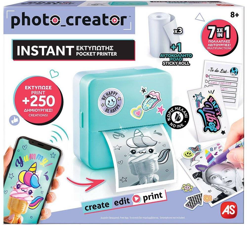 PHOTO CREATOR INSTANT ΦΟΡΗΤΟΣ ΕΚΤΥΠΩΤΗΣ (8+ ΕΤΩΝ)