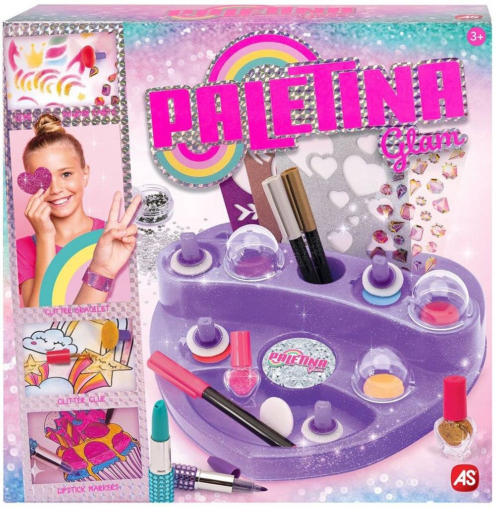 ΠΑΛΕΤΙΝΑ GLAM ΣΕΤ ΖΩΓΡΑΦΙΚΗΣ ΣΕ ΣΧΗΜΑ ΚΑΡΔΙΑ AS COMPANY