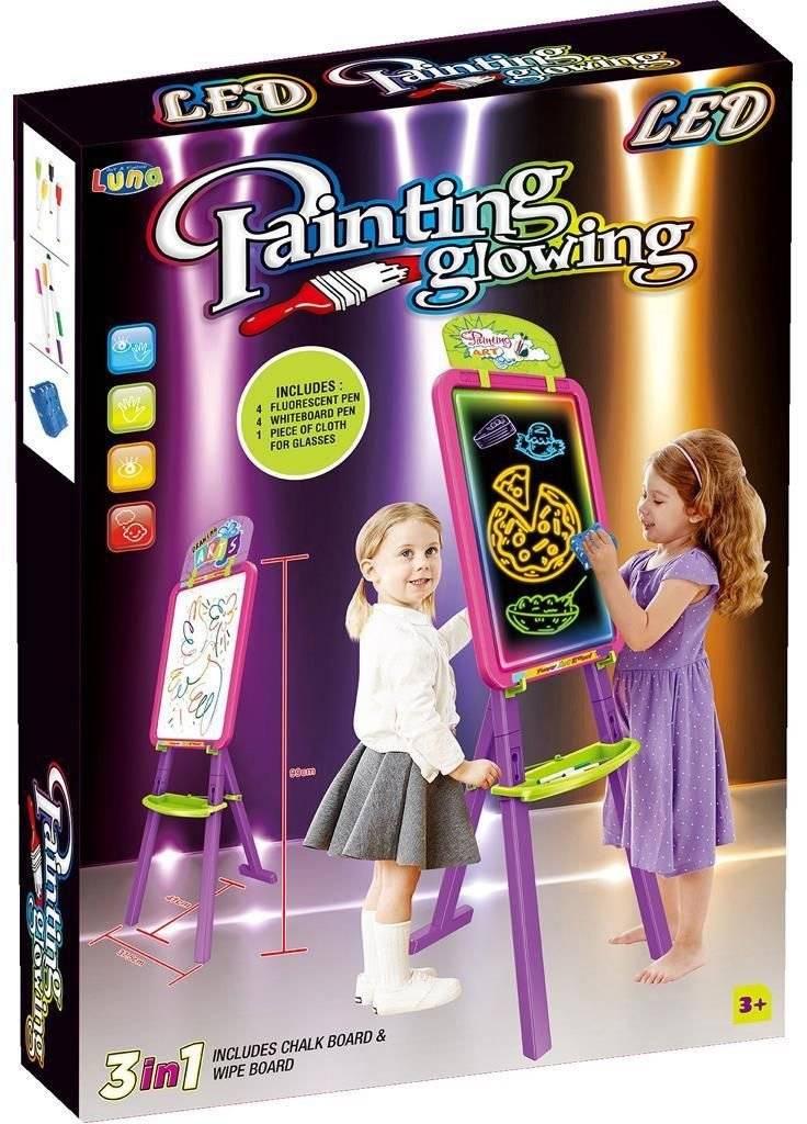 ΠΙΝΑΚΑΣ ΔΙΠΛΗΣ ΟΨΗΣ LUNA LED ΡΟΖ LUNA