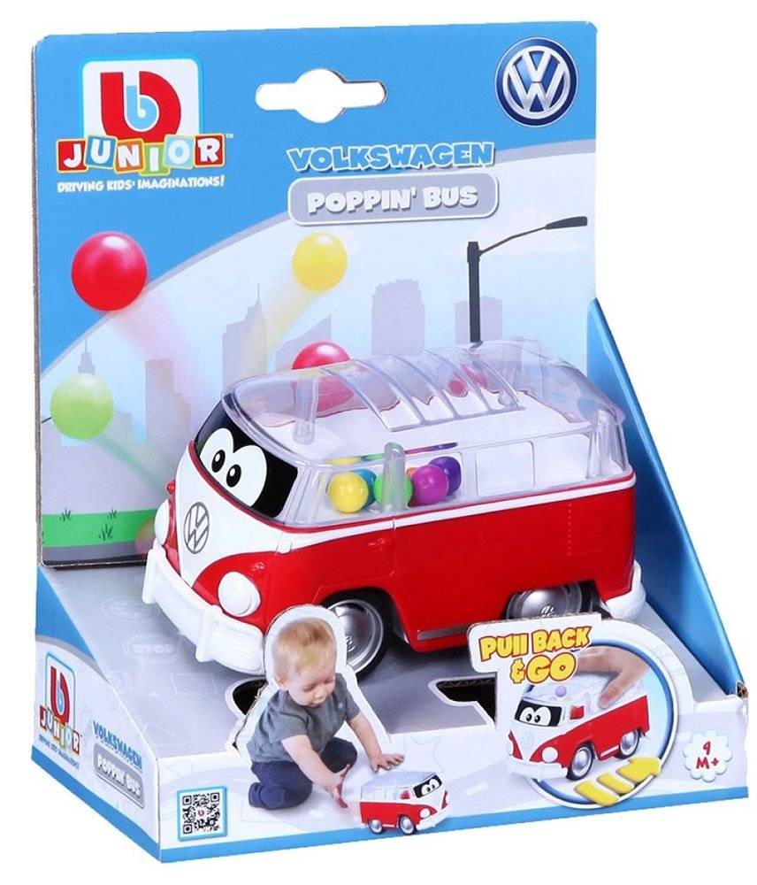 ΟΧΗΜΑ VOLKSWAGEN POPPIN' BUS SAMBA BUS:RED BBURAGO
