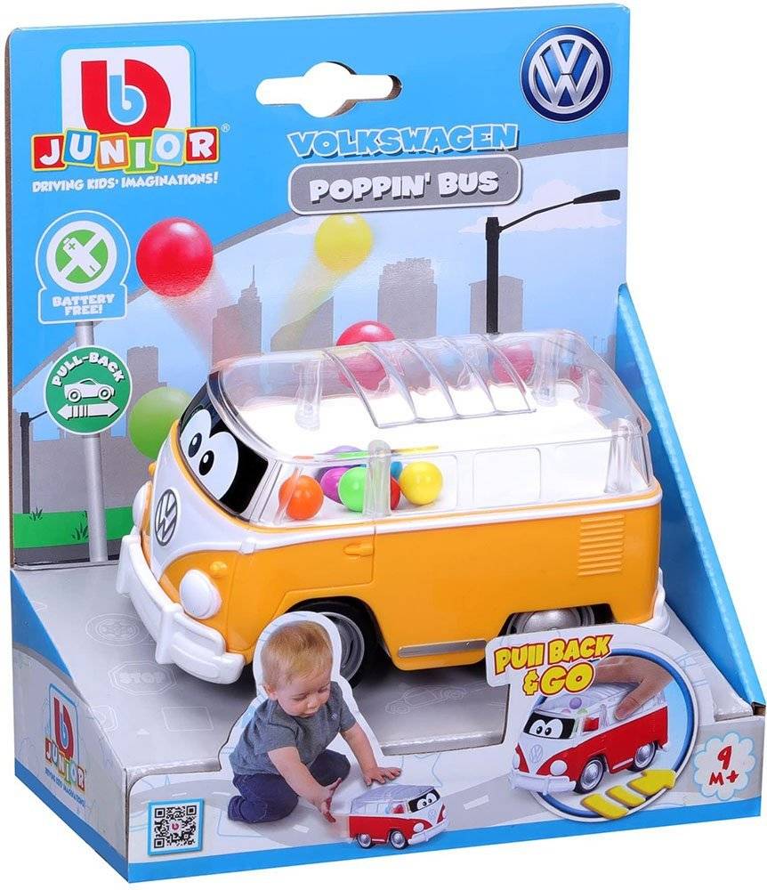 ΟΧΗΜΑ VOLKSWAGEN POPPIN' BUS SAMBA BUS:YELLOW BBURAGO