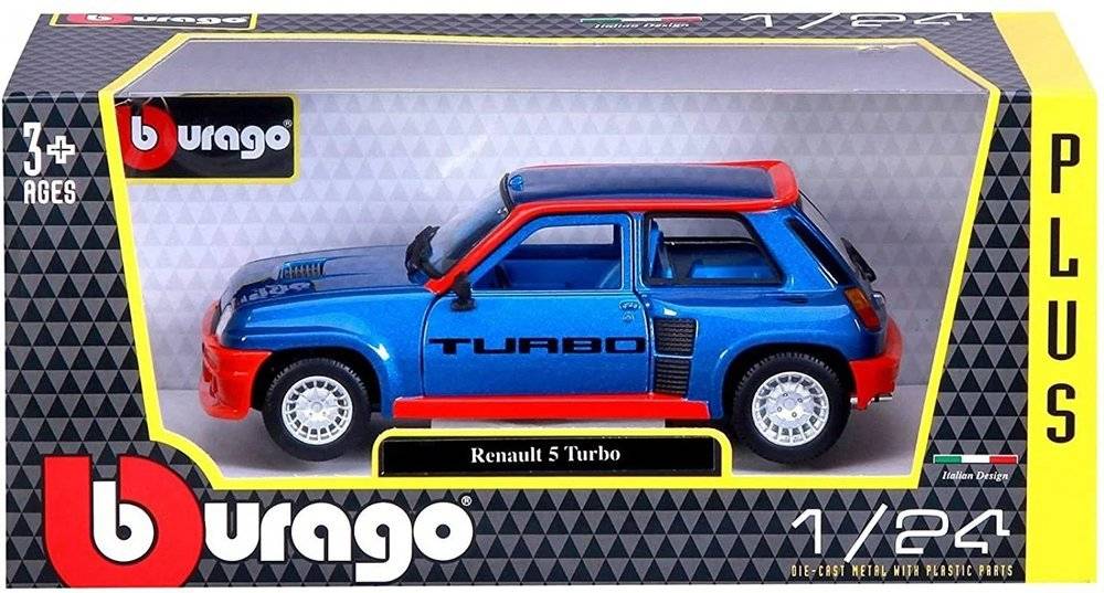 ΟΧΗΜΑ RENAULT 5 TURBO BLUE ΜΕΤΑΛΛΙΚΟ ΑΝΤΙΓΡΑΦΟ 1:24 (18/21088)