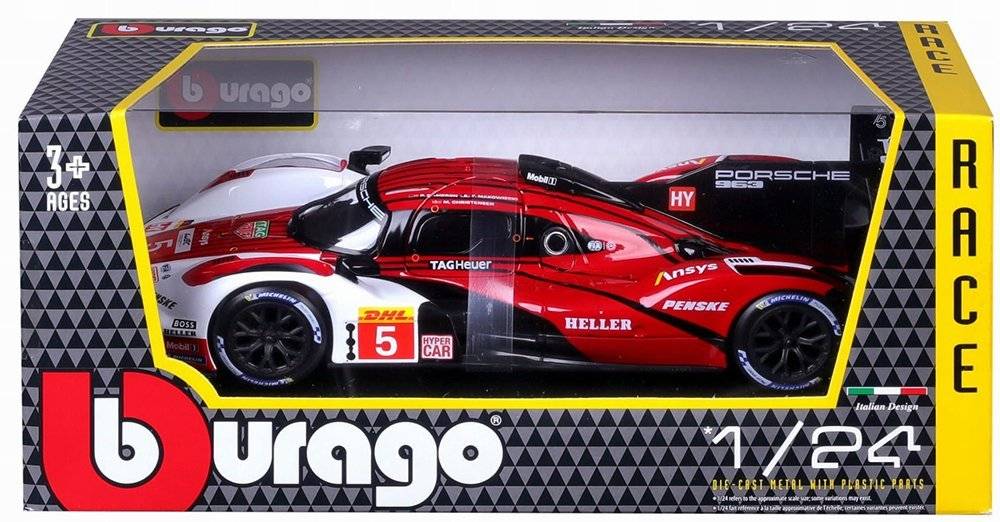 ΟΧΗΜΑ RACE PORSCHE 963 ΜΕΤΑΛΛΙΚΟ ΑΝΤΙΓΡΑΦΟ 1:24 (18/28022) BBURAGO