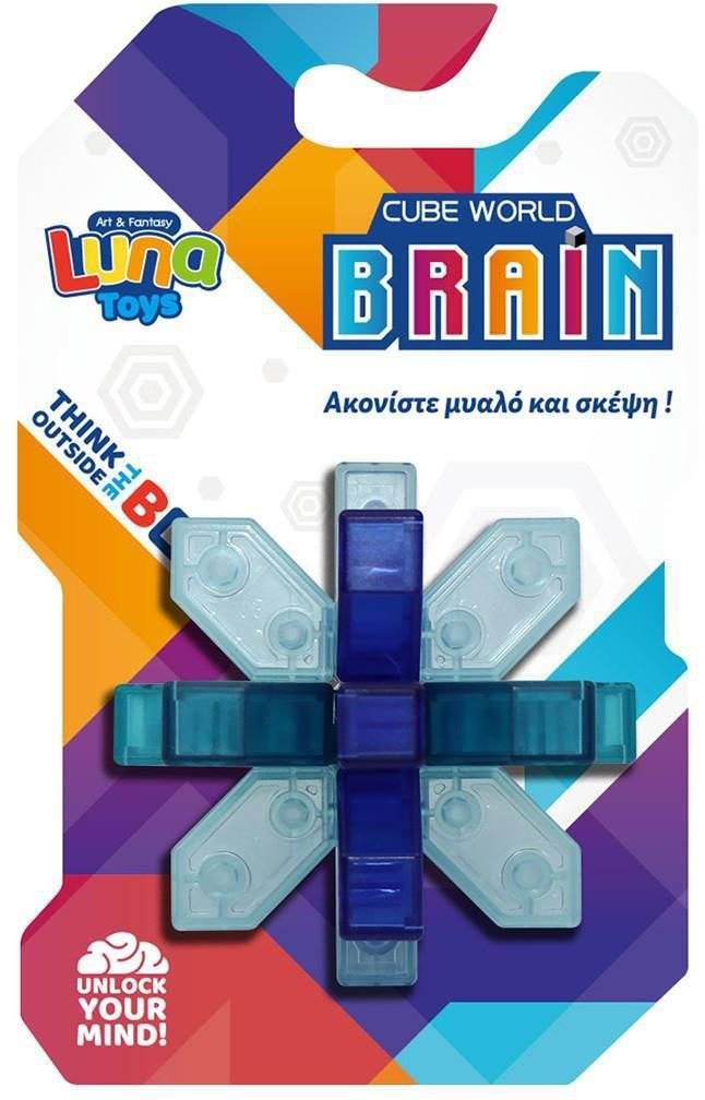 LUNA ΠΑΖΛ ΠΛΑΣΤΙΚΟ LUNA 3D ΑΣΤΕΡΙ 9ΤΜΧ ΣΕ BLISTER