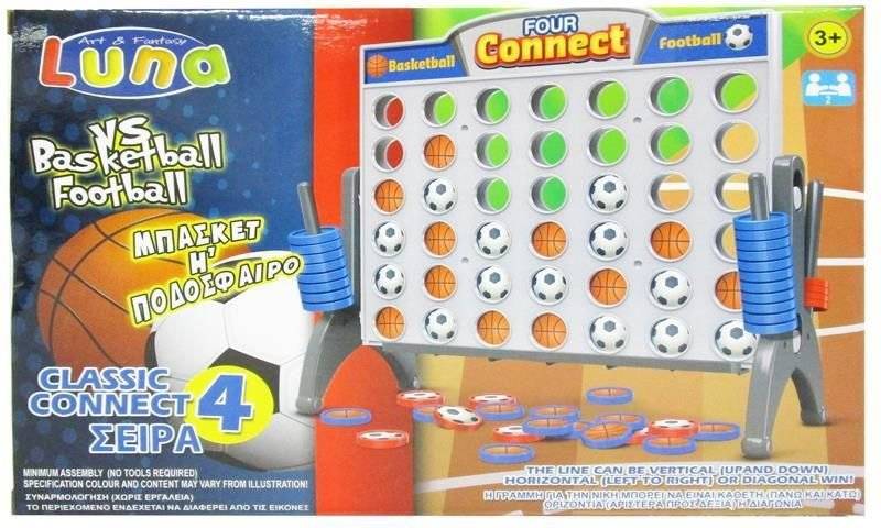ΕΠΙΤΡΑΠΕΖΙΟ ΣΚΟΡ 4 LUNA ΜΠΑΣΚΕΤ- ΠΟΔΟΣΦΑΙΡΟ LUNA