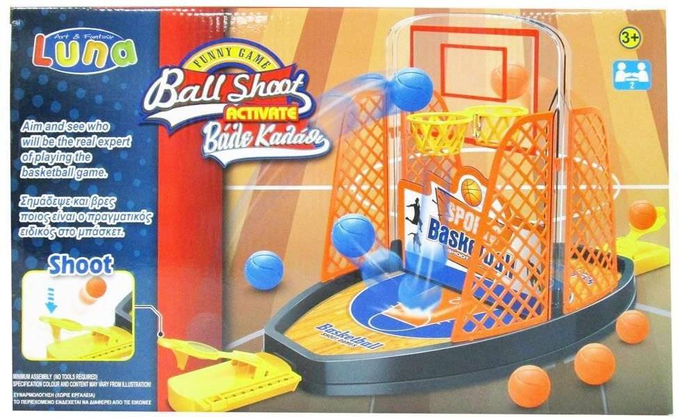 LUNA ΕΠΙΤΡΑΠΕΖΙΑ ΜΠΑΣΚΕΤΑ LUNA TOYS ΔΙΠΛΗ