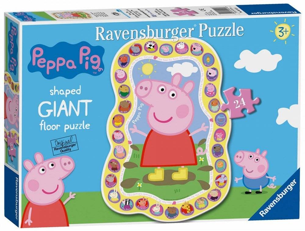 PEPPA PIG SHAPED RAVENSBURGER ΠΑΖΛ ΔΑΠΕΔΟΥ 24ΤΜΧ