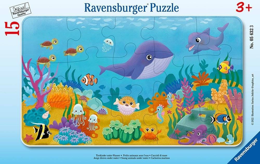 ΥΠΟΘΑΛΑΣΣΙΑ RAVENSBURGER ΠΑΖΛ ΚΑΡΤΕΛΑ 15ΤΜΧ RAVENSBURGER