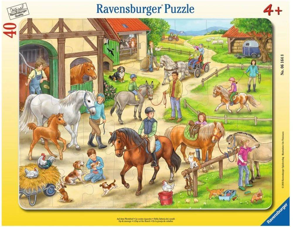 ΦΑΡΜΑ ΑΛΟΓΩΝ RAVENSBURGER ΠΑΖΛ ΚΑΡΤΕΛΑ 40ΤΜΧ