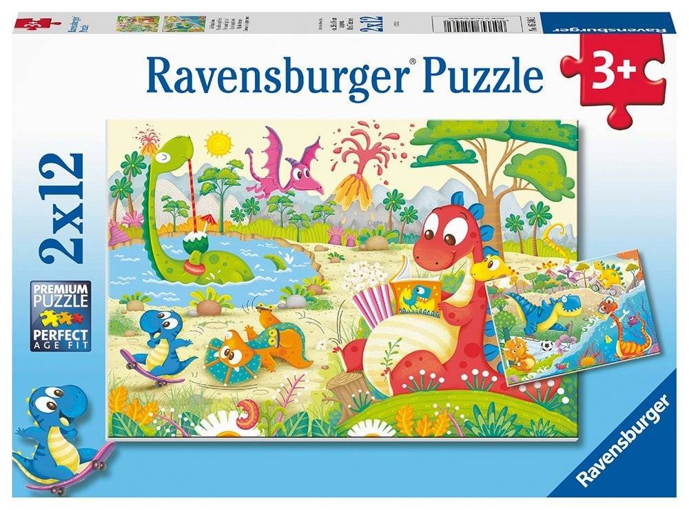 ΔΕΙΝΟΣΑΥΡΟΙ RAVENSBURGER 2Χ12 24ΤΜΧ RAVENSBURGER