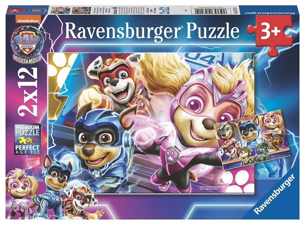 PAW PATROL MIGHTY RAVENSBURGER 2Χ12 24ΤΜΧ