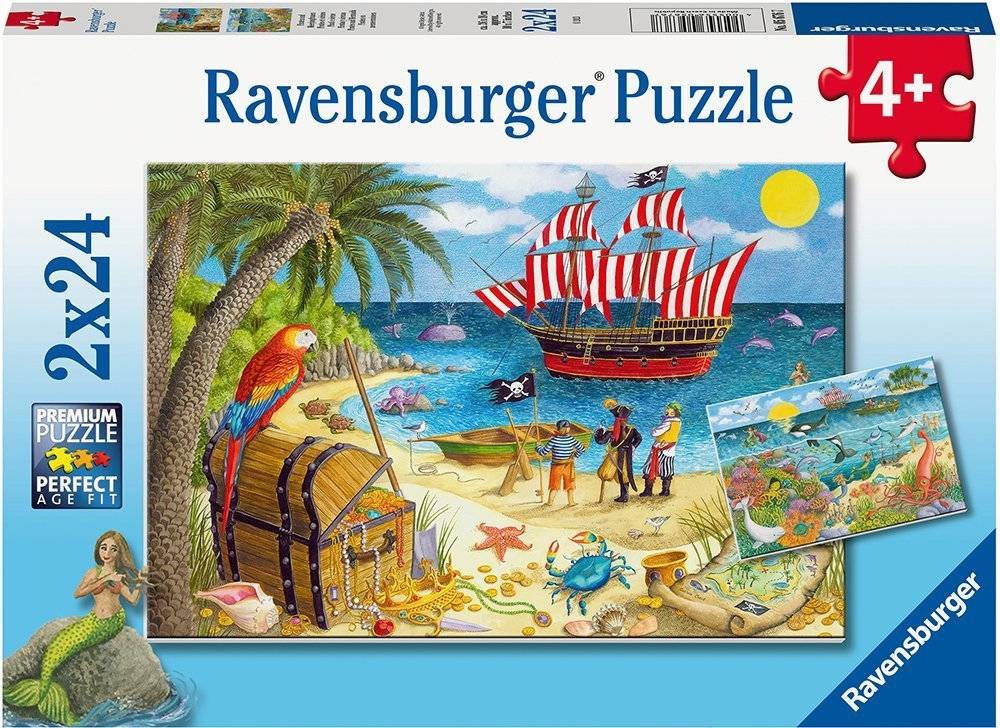ΠΕΙΡΑΤΕΣ - ΓΟΡΓΟΝΕΣ RAVENSBURGER 2Χ24 48ΤΜΧ