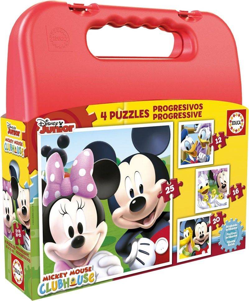 ΒΑΛΙΤΣΑΚΙ-ΠΑΖΛ EDUCA MICKEY ROADSTER 12-16-20-25 TMX (16505) EDUCA