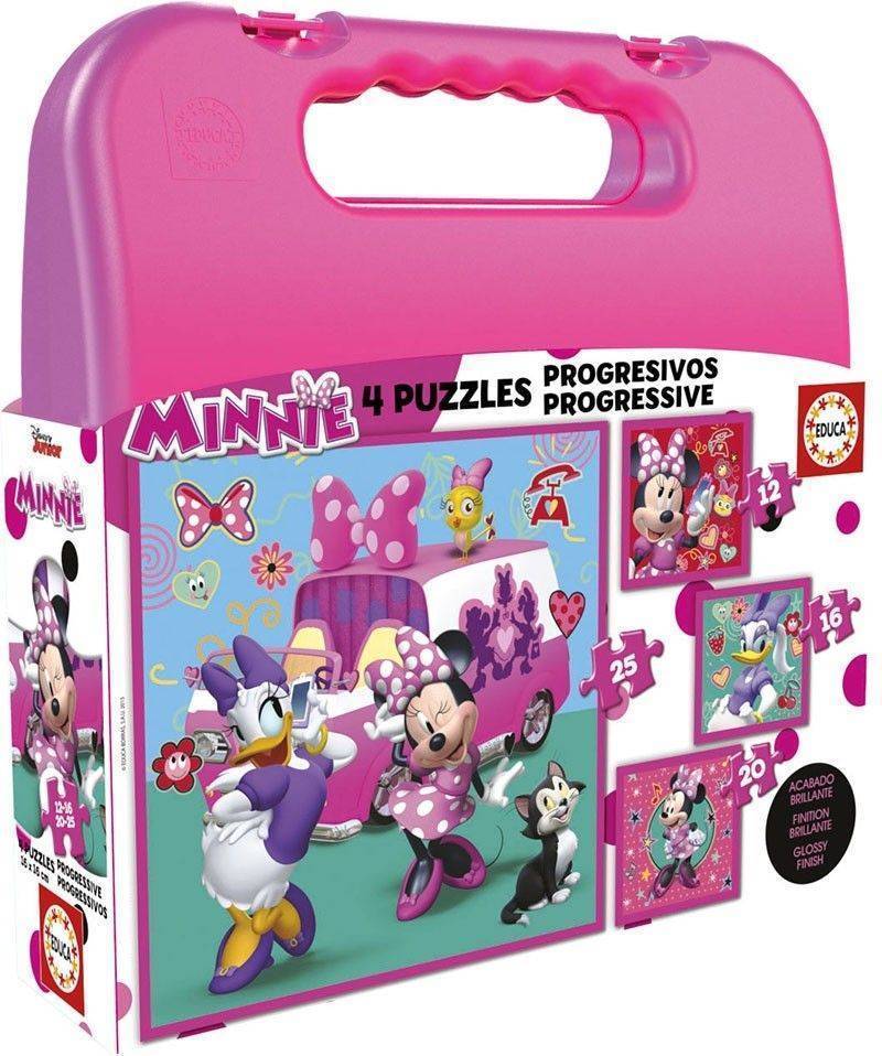 ΒΑΛΙΤΣΑΚΙ-ΠΑΖΛ EDUCA MINNIE 12-16-20-25 TMX (17638) EDUCA